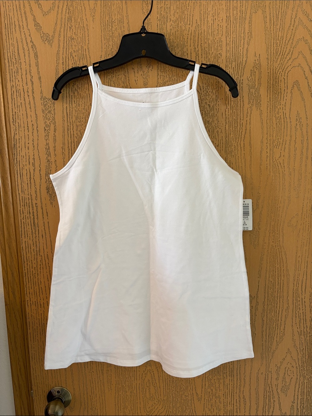 torrid White High-Neck Tank Top